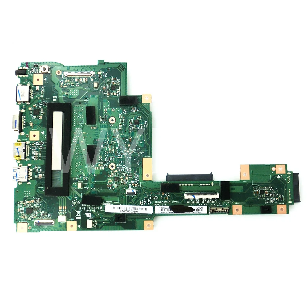X553SA مع N3050CPU اللوحة ل ASUS X553SA X503S F553S X503SA F553SA اللوحة المحمول 60NB0AC0-MB1050 اختبار العامل