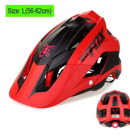 BATFOX Cycling Helmet Road Mountain Cycle Helmet Integrally-molded MTB Bike Helmet Ultralight Bicycle Helmet Casco Ciclismo - Цвет: 659