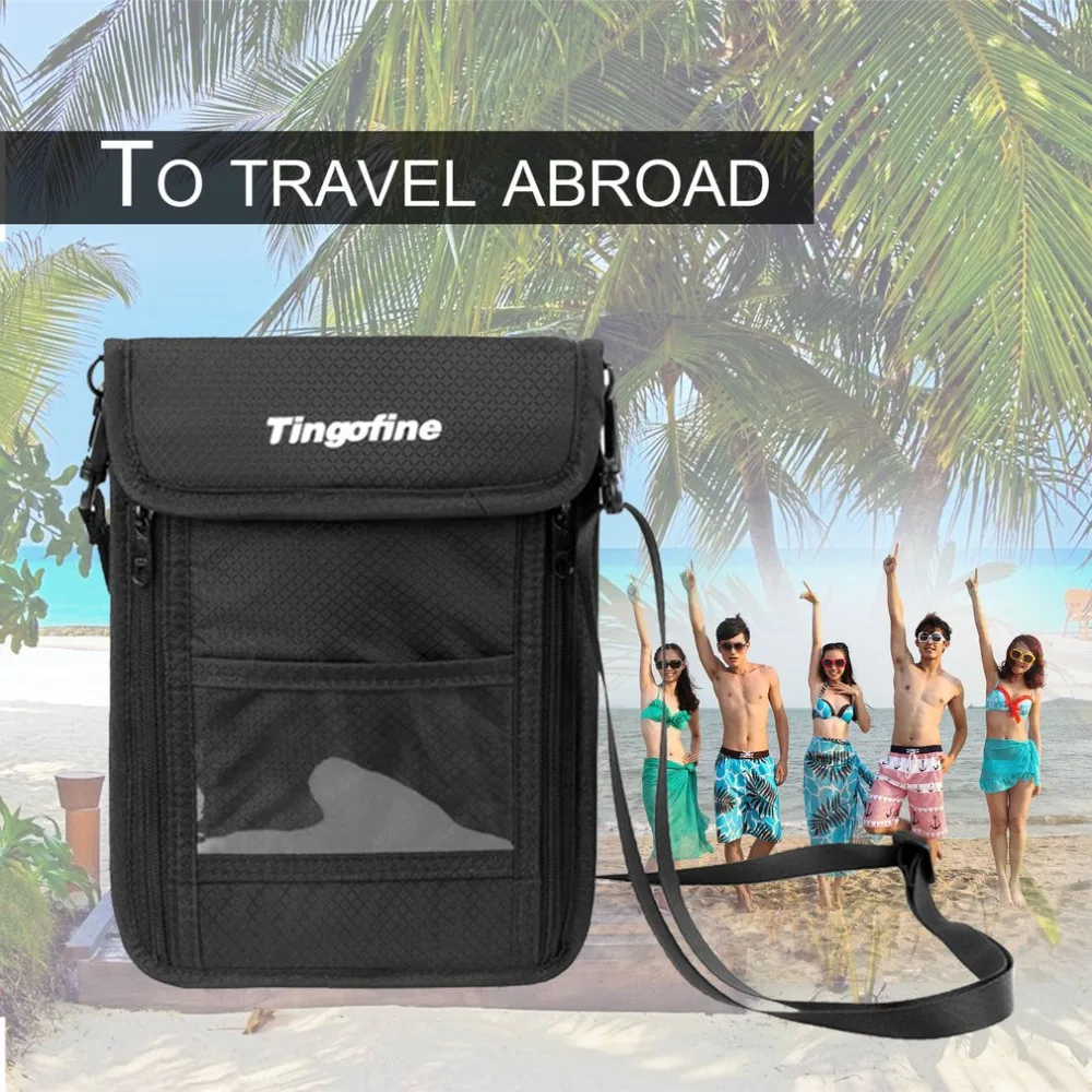 Buy 1pc Outdoor RFID Anti theft Security Wallet Neck