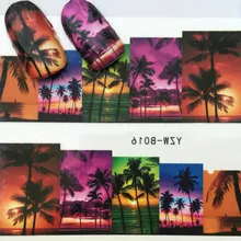 Распродажа 1 шт. шаблоны для дизайна ногтей кокосового острова прозрачные силиконовые штамповки ногтей с крышкой прозрачный штамп для ногтей Дизайн ногтей