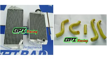 

aluminum racing RH&LH Radiator +YELLOW HOSE for Suzuki RMZ450 RMZ 450 2007 07 NEW