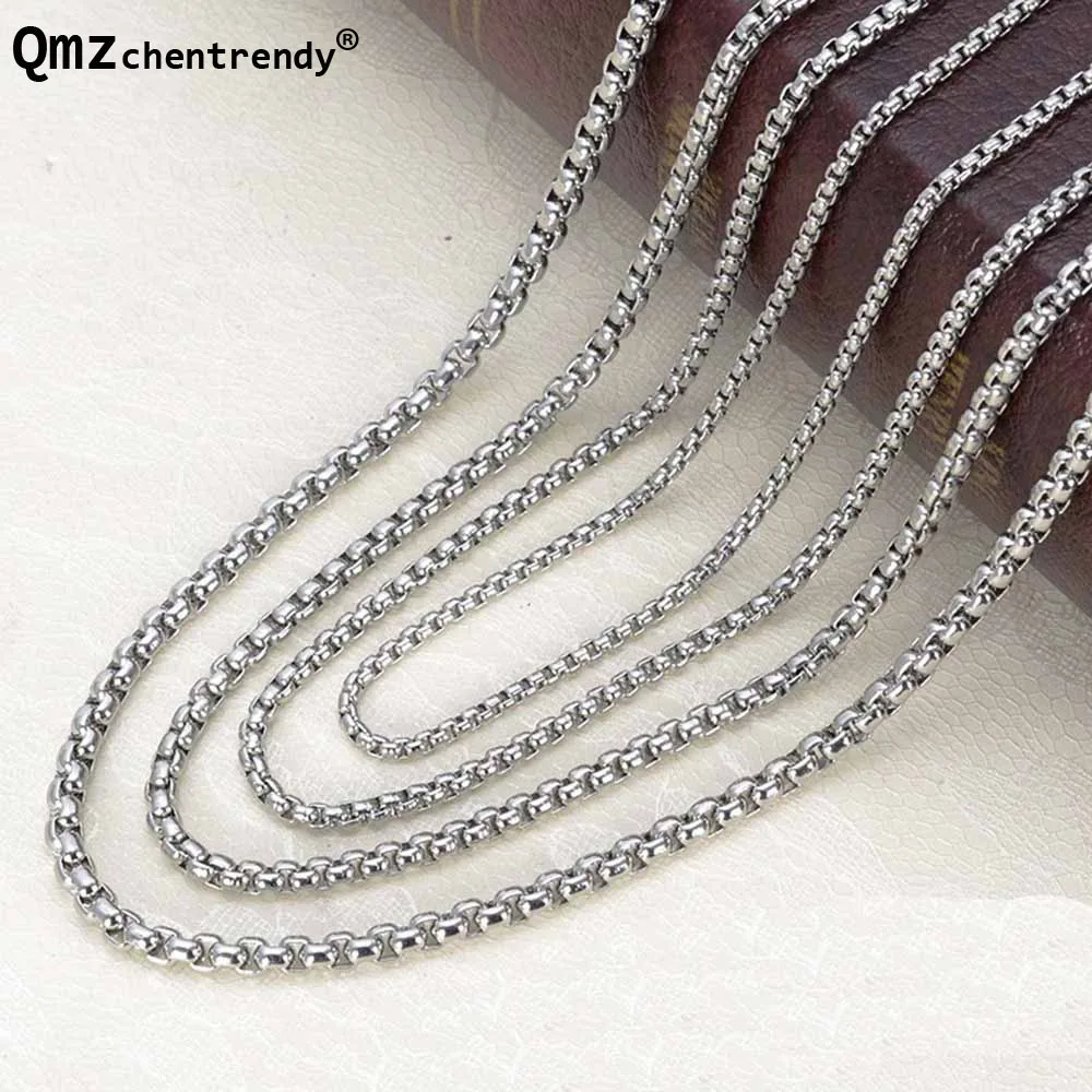 2mm 50cm Wholesale High Quality Mens Stainless Steel Boxing Chain Necklace Rapper Chunky Box Lin Boys Jewelry Diy Accessory Accessories Wholesale Chain Necklaceaccessories Accessories Aliexpress