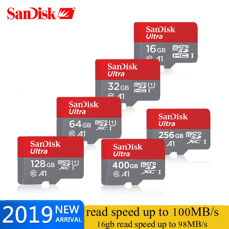 SanDisk microsd 200 gb 400 gb 100 МБ/с. TF usb флэш-карты памяти microsd 128 GB 64 GB 32 GB 98 МБ/с. class10 оригинальный продукт доставка
