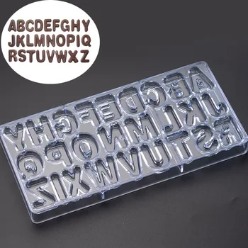 

DIY Chocolate mold Upper Case Letters molds Polycarbonate mould Baking Tool