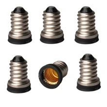 E14 to E12 Light Socket adapter E14 to E12 lamp holder converter,Install E12 US Candelabra into E14 EU Candle Light socket