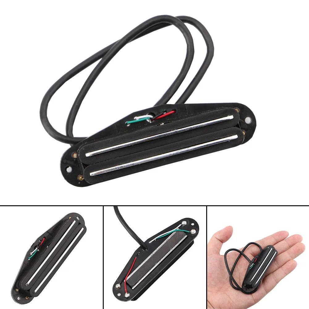 

Guitar Pickup 4 Wire for Electric Guitar Dual Hot Rail Single Coil Humbucker Guitar Parts for ST Electric Guitar Black-White