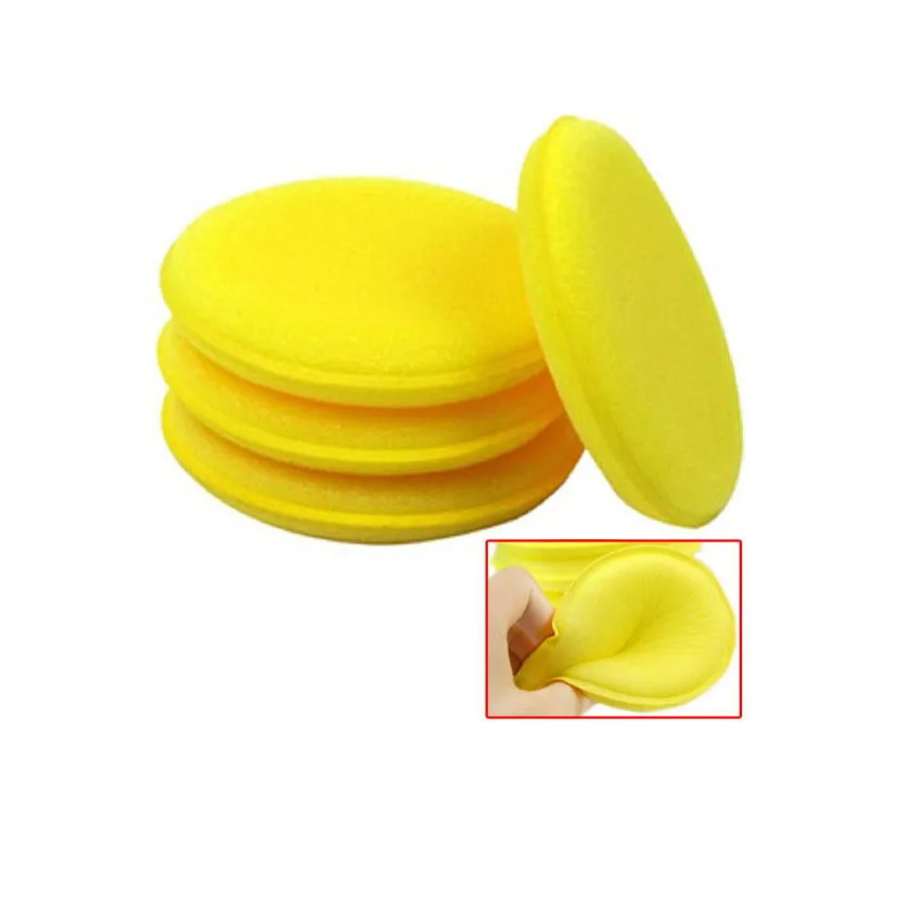 1pcs/ hot sale Anti Scratch Car Circle Cleaning Wax/Polish Yellow Foam