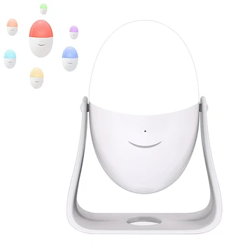 

Shake RGB Color Changer LED Night Light Touch Control Rechargeable Egg 360 Rotating Soft Light For Baby Room Bedroom USB Gadget