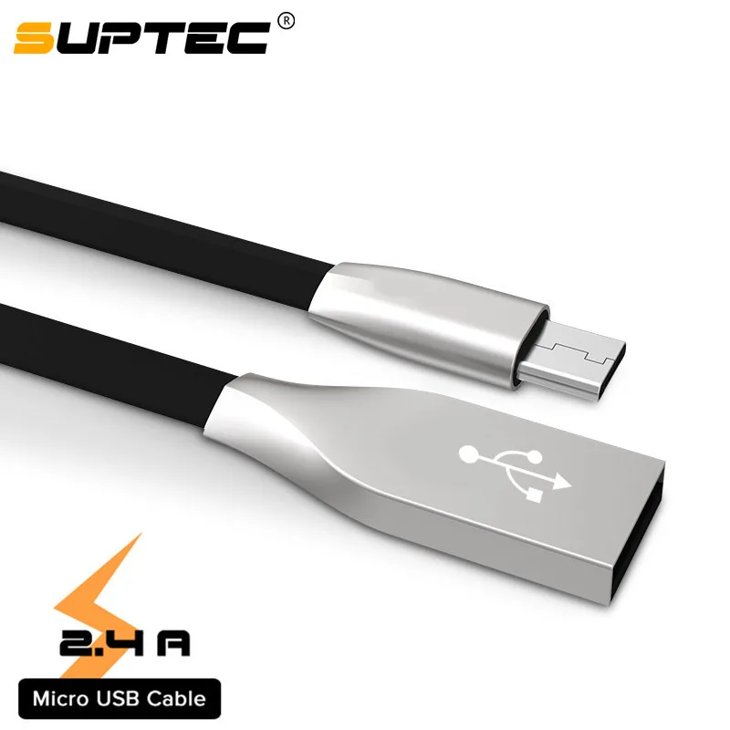 Micro USB кабель SUPTEC из цинкового сплава для быстрой зарядки samsung Galaxy S7 S6 S5 S4 Xiaomi huawei LG Android Phone USB зарядный кабель