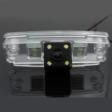 Waterproof 0Lux/ 4 LED Rear view Camera BackUp Reverse Parking Camera for SUBARU Outback Impreza Forester Car 8026LED