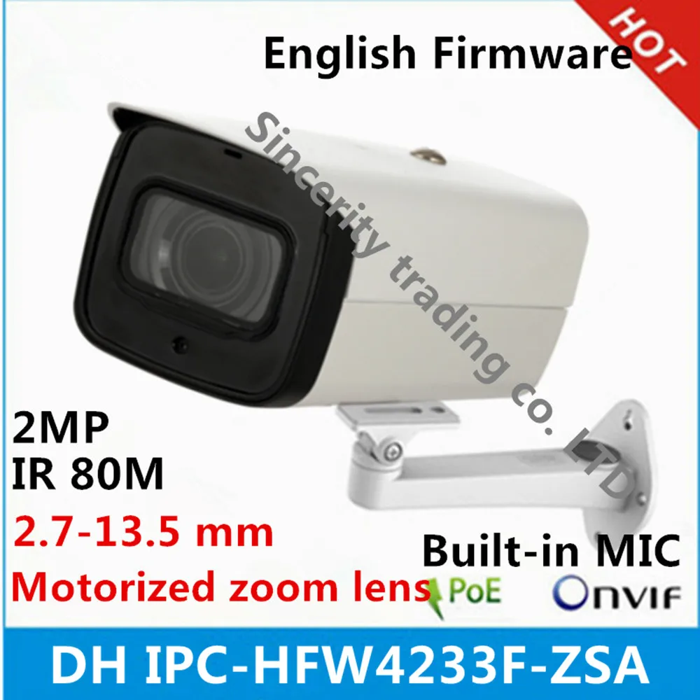 

DH IPC-HFW4233F-ZSA 2Mp IP Camera 2.7-13.5mm varifocal motorized lens built-in SD card slot and MIC Starlight Camera