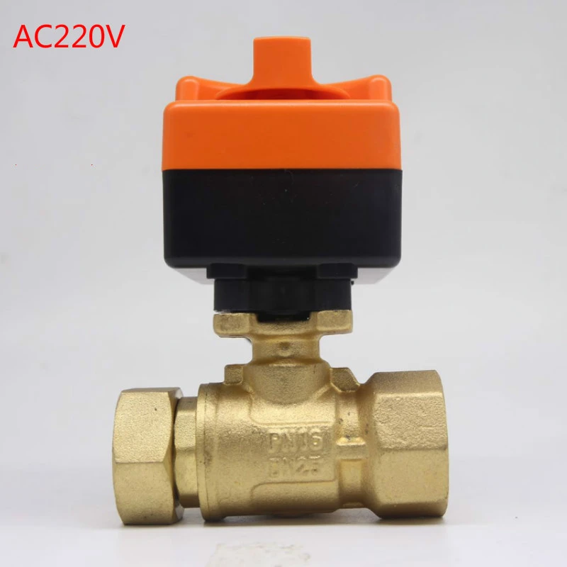 no-branded AC220V DN20 Mini Motorized Ball Valve Waterproof Electric Ball Valve Ball Valve with Electric Actuator Valve ZYUS