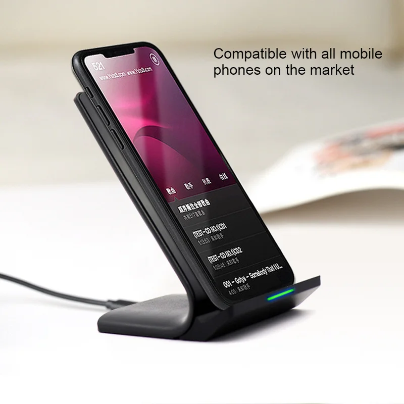 

Quick Wireless Charger for iPhone X 8 Qi Wireless Charger Fast Wireless Charging Stand for Samsung S8 S7 S6 Edge Note 8 note 9