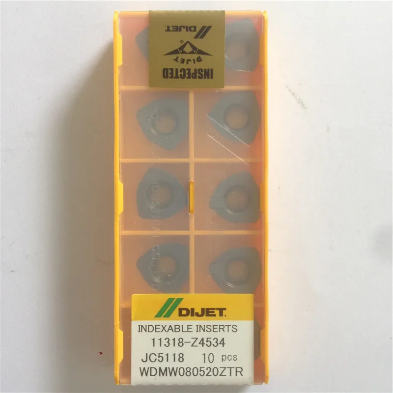 

WDMW080520ZTR JC5118 /JC8015/JC8118 100% DIJET Original carbide insert with the best quality 10pcs/lot free shipping