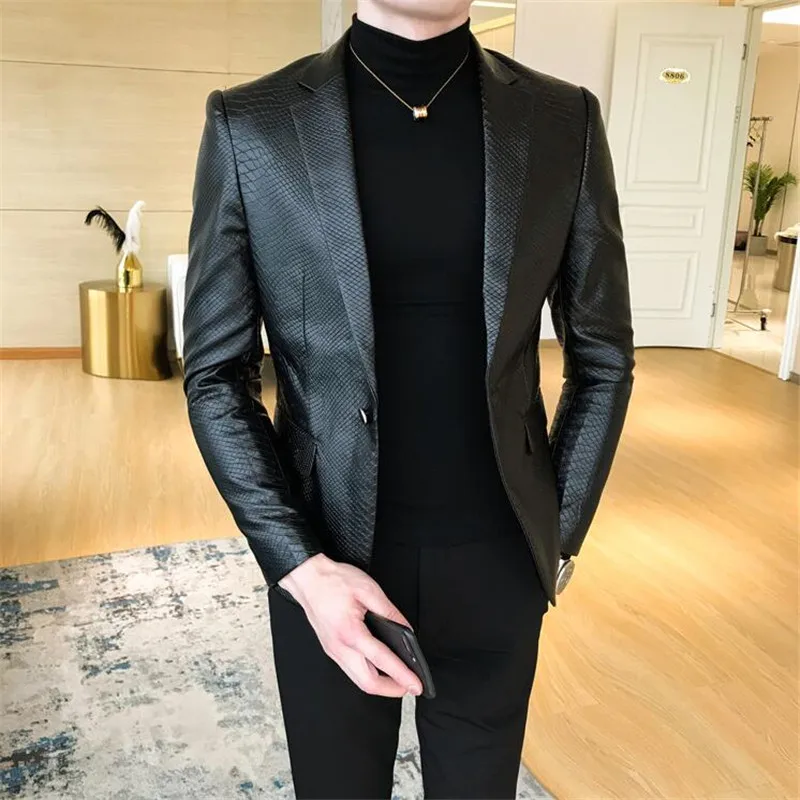 Мужская куртка из искусственной кожи для фитнеса Повседневная замшевая Casaco Masculino