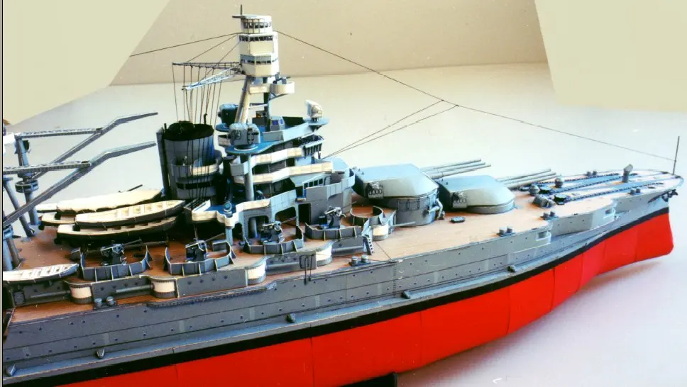 DIY Бумажная модель 1:250 USS Arizona линкор Императорского японского флота собрать бумажное ремесло 3D игра-головоломка модель набор игрушек