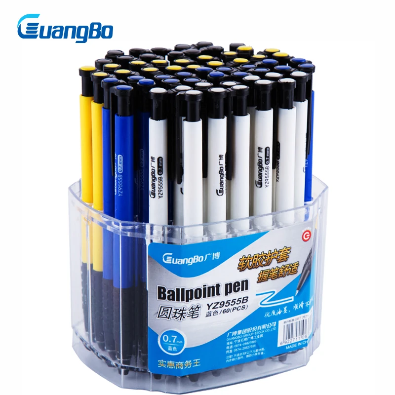 

GuangBo Gel Pens 0.7MM Blue Ink 60Pcs/Set Glitter Pens Set Of Stationeries Office Pen Handwriting Pen School&Office Tools