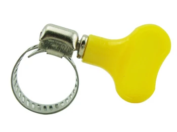 

homebrew wholesale 100 pieces/lot Stainless Steel butterfly Hose Clamp Fit 16mm O.D ~ 25mm O.D Tube Plastic Handle