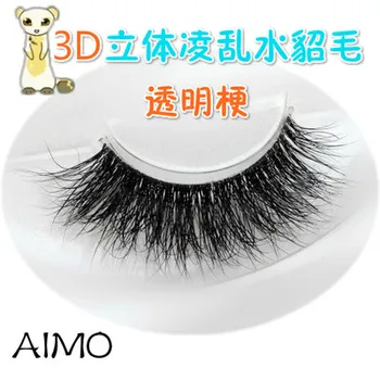 

Pure Handmade 100% real Siberian Mink False eyelashes Cross mink fur false eyelashes extension 3D faux lashes in stock MTG-4