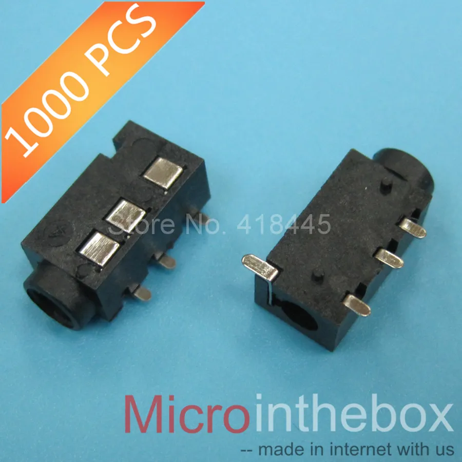 100 шт./лот аудио разъем 3 5 гнездо 4Pin SMT для телефона стерео наушников 320D bluetooth