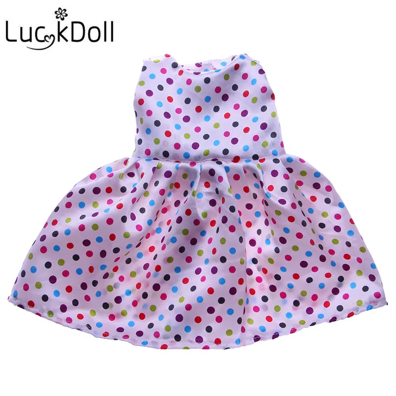 

Luckdoll Fashion New Sleeveless Doll Dress Fits 18 Inch Doll or 43cm Doll Fitting