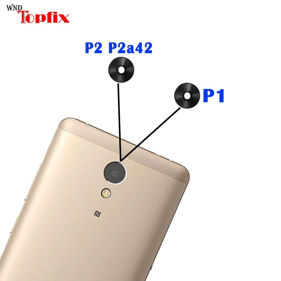 2pcs Lot New Back Rear Camera lens glass replacement for Lenovo VIBE ZUK Z2 PRO Z1 3