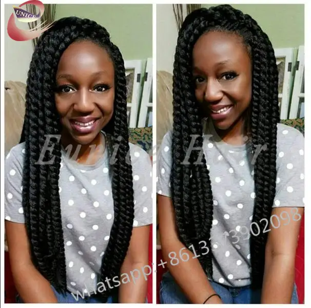 Curly Two Strand Twist Braids Crochet Hair Extensions Tissage