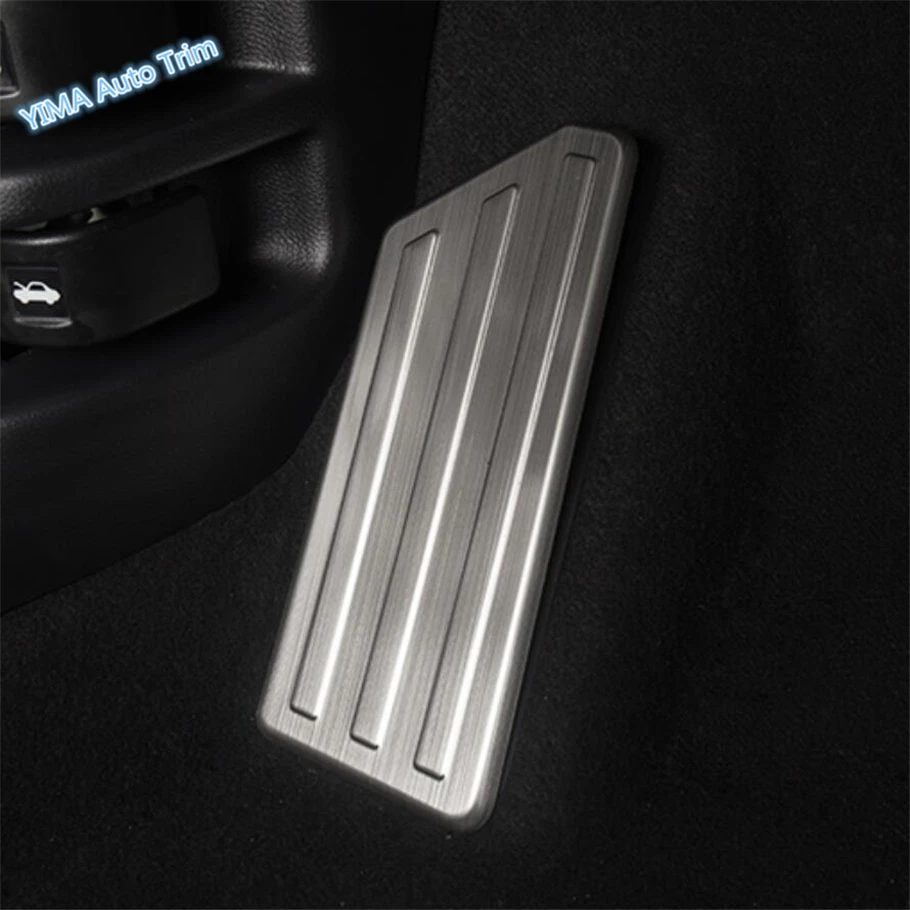 Lapetus Car Styling Left Foot Pedal Rest Plate Cover Trim Fit For Honda Crv Cr V 2017 2018 2019 Stainless Steel Interior Kit