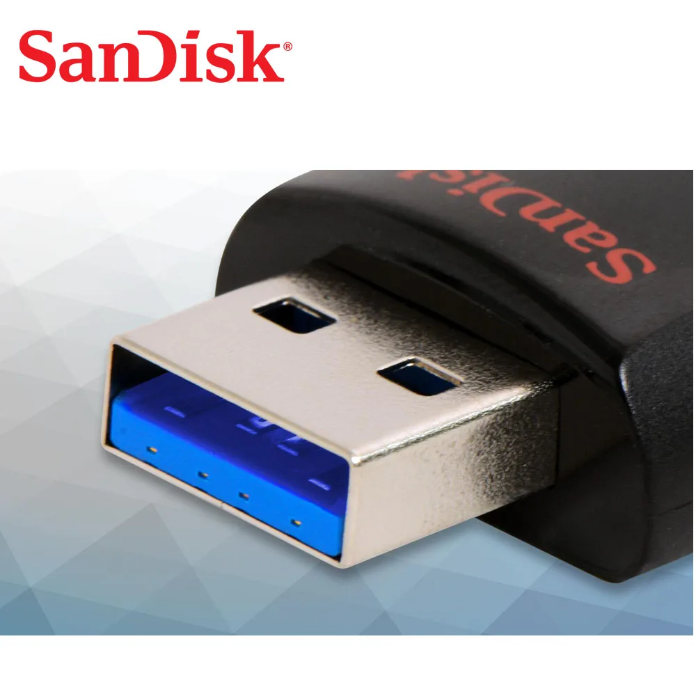 SanDisk Ultra флеш накопитель USB 3 0 CZ48 16GB 32GB 64GB 128GB 256GB Pen Drive 100 МБ/с. Stick для настольного