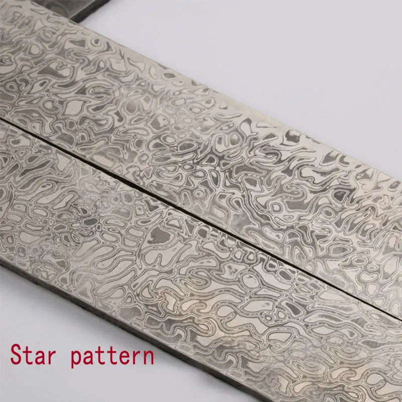 4 kinds Damascus steel DIY knife Making Material Rose Sandwich Pattern steel Knife blade blank Heat Treatment