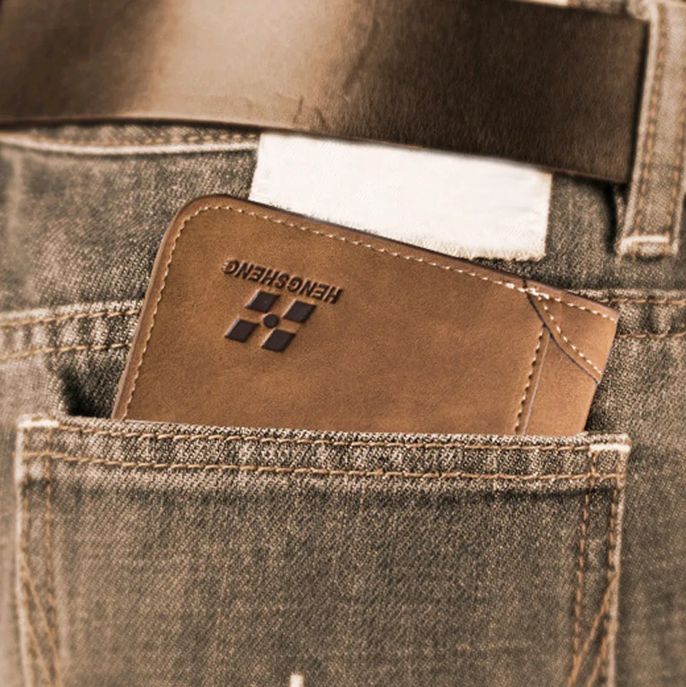 Новинка HengSheng мужской длинный секционный кожаный бумажник держатель для карт кошелек с карманом для монет A8