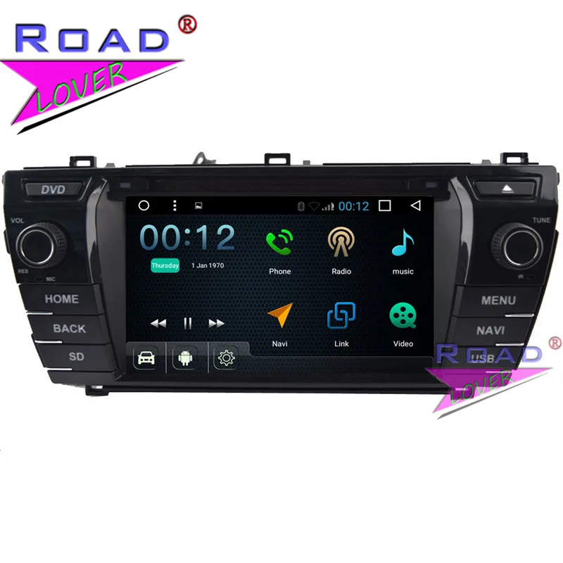 

TOPNAVI Android 7.1 Double Din Quad Core 7" Car Multimedia DVD Player For Toyota Corolla 2014 Stereo GPS Navigation Auto Radio