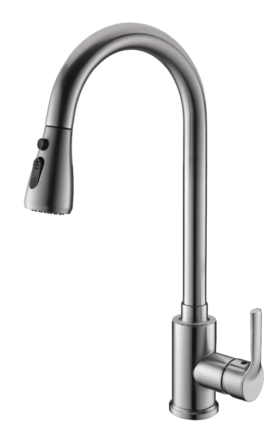 

Free Ship Pull Ou sprayer Kitchen Bar Sink Faucet Mixer tap single hole / Handle deck mounted nickel color