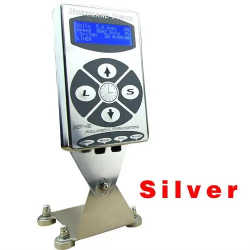 Hot sale ETP 19 Silver Hurricane Digital DUAL HP 2 Tattoo Power Supply