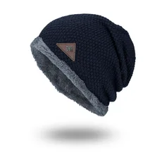 Новая утепленная теплая шапка для мужчин и женщин со снежинками стандартная шапка s Tide вязаная шерстяная шляпа Зимняя мужская кепка для улицы унисекс