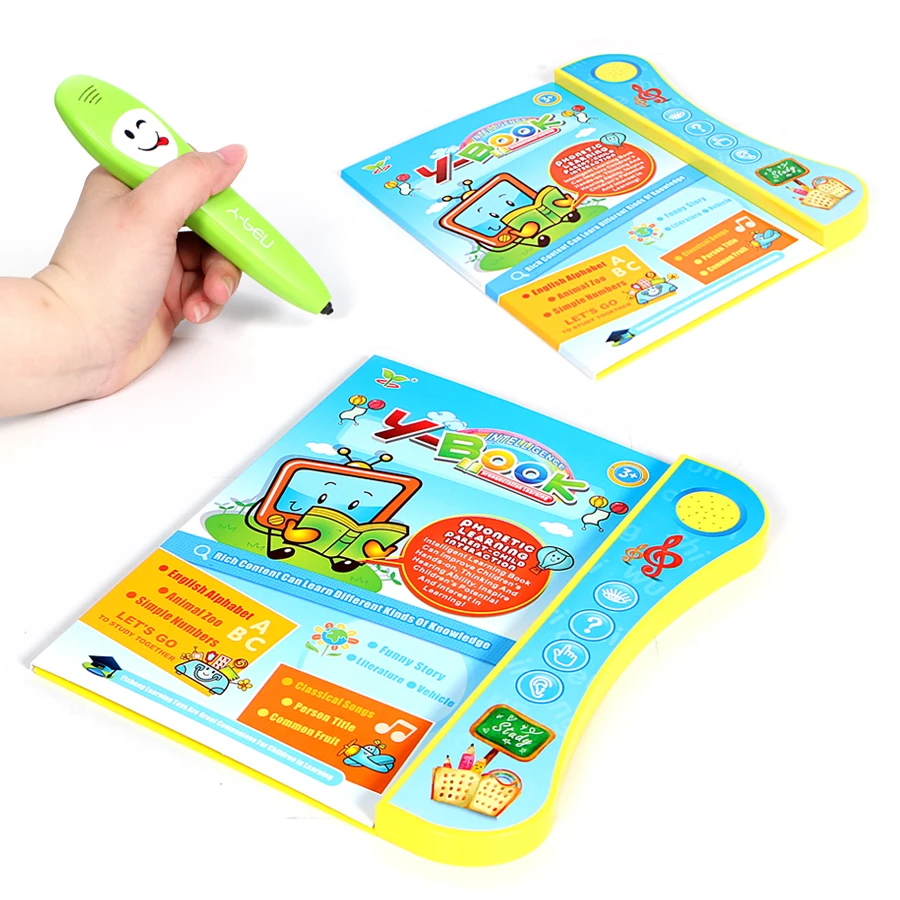

E-Book reading book with pen multi-function learning machine,English language ABC letters,animal numbers and funny choose game