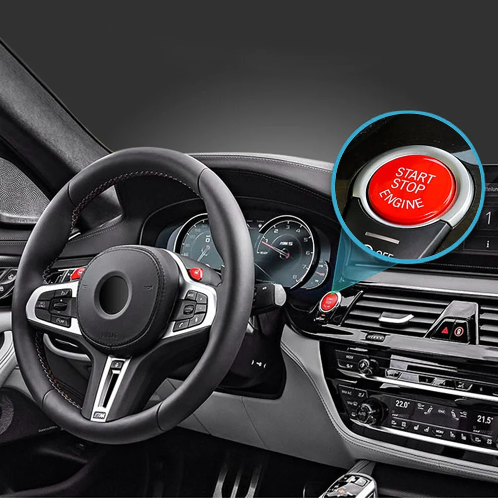 Кнопка остановки двигателя автомобиля замена крышки для BMW E/F/G шасси глина