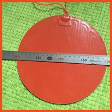 Диаметр 200 мм 200 Вт 110 В, Универсальный Круглый/Круглый Силиконовый нагреватель, 3D-принтер, силиконовый нагреватель, подогреватель масла, силиконовая кровать с подогревом