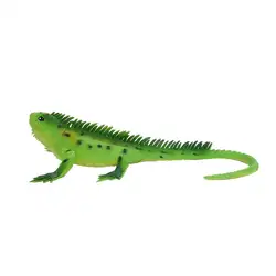 Яркие рептилий животных ПВХ Модель ящерицы Рисунок образования Игрушка-зеленый