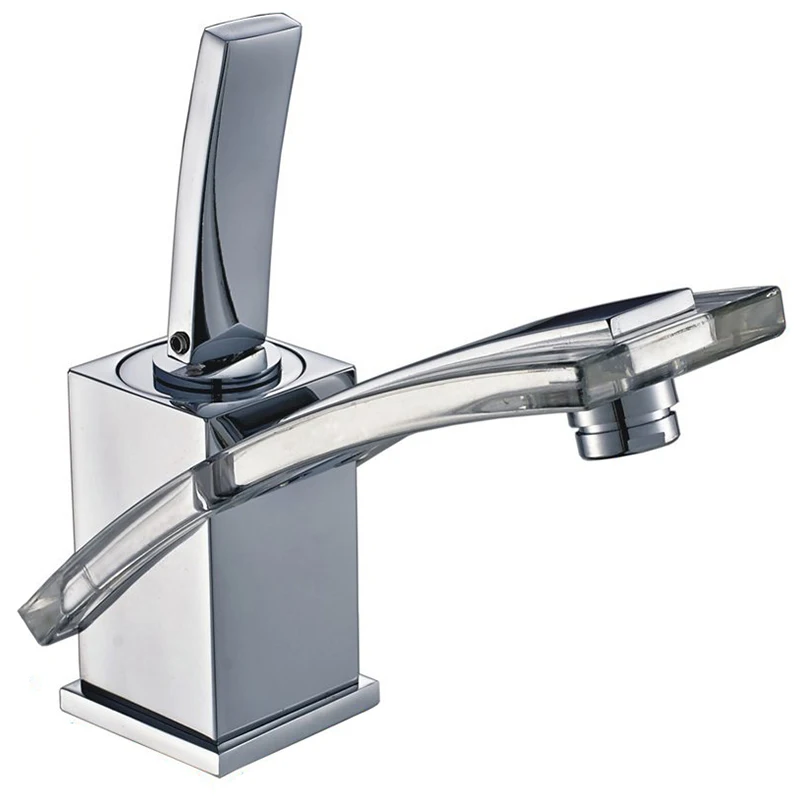 Single Handle Pedestal Rectangular Faucet