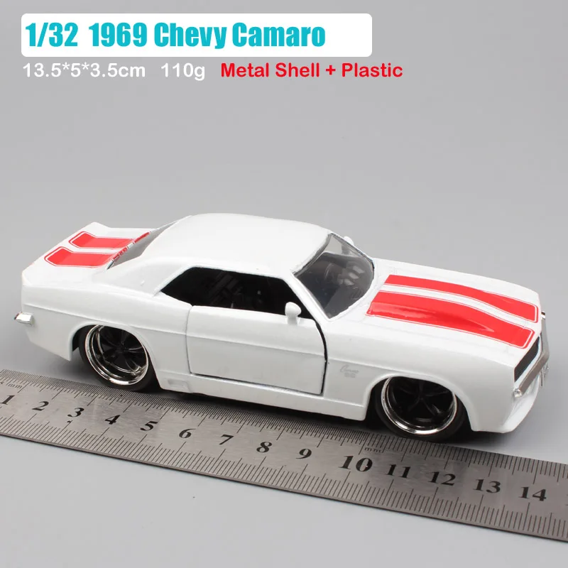 1:32 Масштаб Jada Винтаж bigtime 1969 Chevrolet Chevy Camaro SS металлическая литая модель автомобиля игрушка Подарки для мальчиков