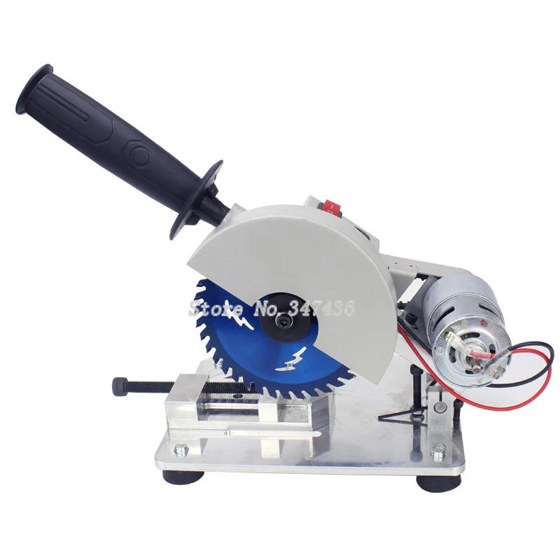

DC 12-24V Multi-function micro-cutting machine small aluminum cutting machine 4 inch desktop 45 degree steel cutting machine