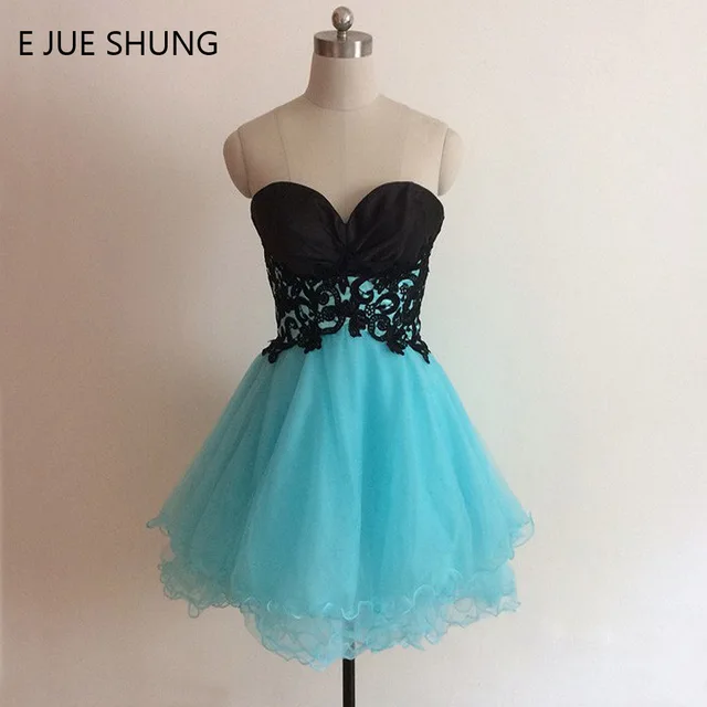 vestido azul turquesa curto