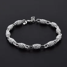 

2015 New Sterling Silver Jewelry Hollow Out Bead Bracelet Fashion Bracelets for Women