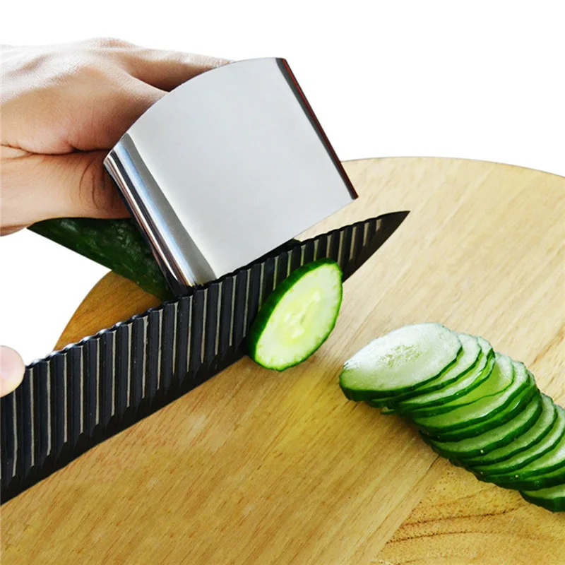 stainless steel finger fingers protector ring guard kitchen cooking