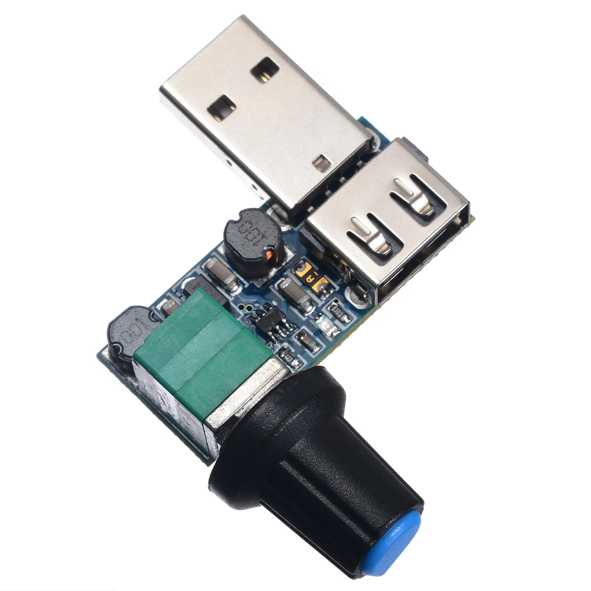 USB Fan Speed Controller Switch 5V to 12V  Fan Stepless Adjustable Speed Controller Speed Variable Regulator Module