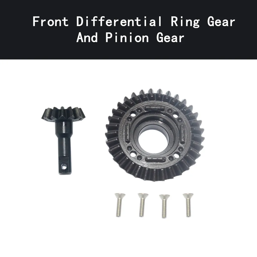 Model parts hard steel front differential ring gear and pinion set 1/7 Traxxas UDR for Traxxas 1