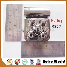 40*50mm zinc alloy metal nickel flower shaped turn lock fashion hardware handmade bag accessory locks