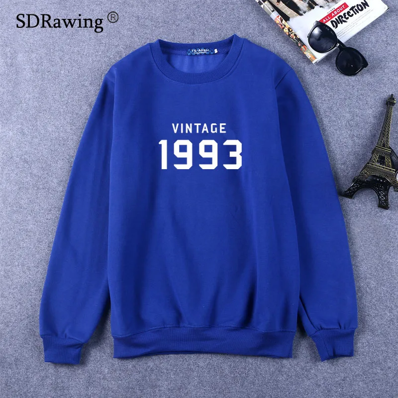 VINTAGE 1993 Letters Print Women Sweatshirts Cotton Casual Funny Sweatshirts For Lady Top Sweatshirts Hipster Drop Ship VINTAGE 1993 Letters Print Women Sweatshirts Cotton Casual Funny Sweatshirts For Lady Top Sweatshirts Hipster Drop Ship