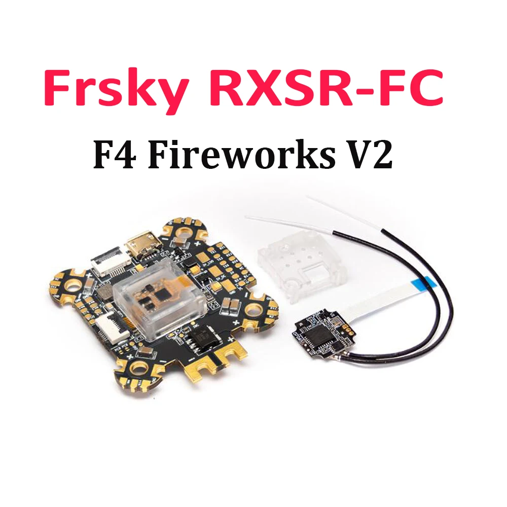 

Frsky RXSR-FC F4 Fireworks V2 Flight Controller with RXSR Receiver ICM20608 OSD for RC Drone Spare Parts Accessories